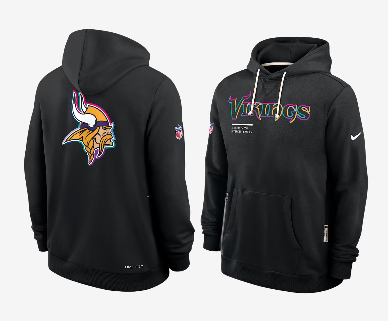 Men Minnesota Vikings black 2025 Nike NFL hoodie